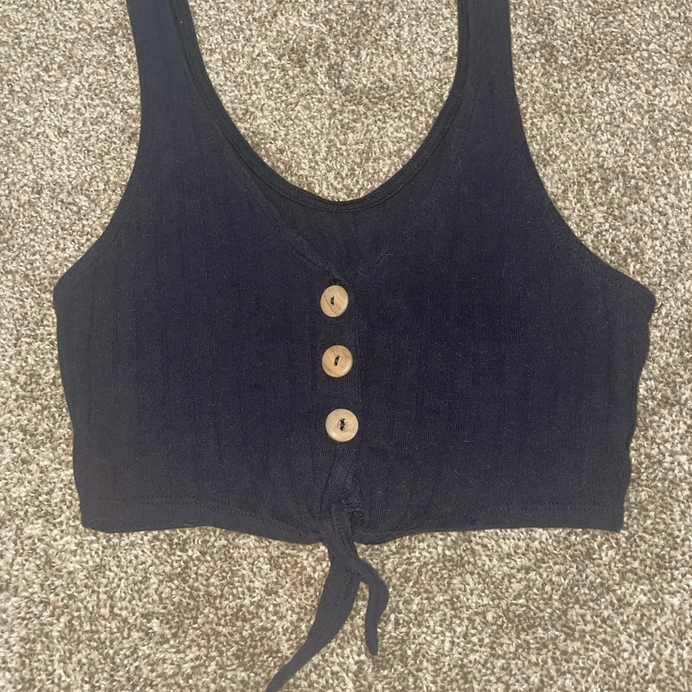 Black crop top
